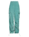 Bye Woman Pants Turquoise Size 8 Polyester, Polyamide, Elastane In Blue