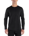 Bylt Basics Long Sleeve Crewneck Tee In Black