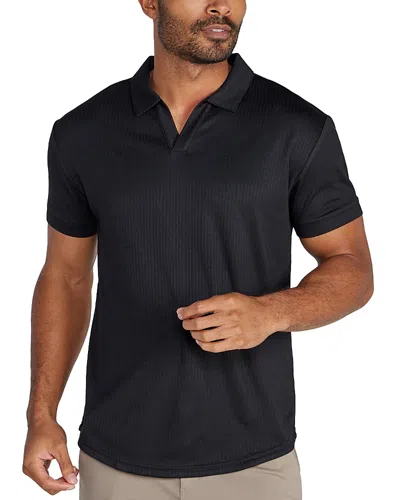 Bylt Basics V-neck Polo Shirt In Black