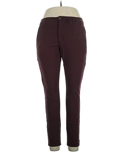 Pre-owned Bylt Casual Pants In Burgundy