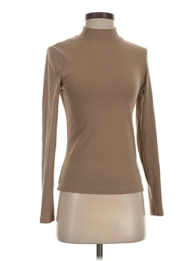Pre-owned Bylt Long Sleeve Turtleneck In Tan