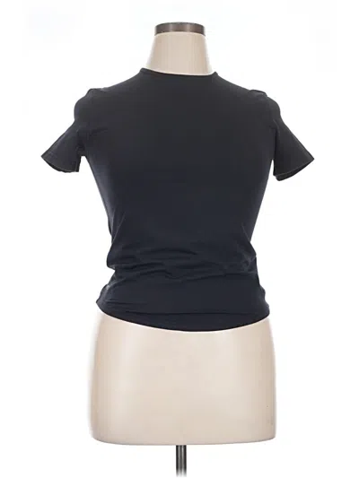 Pre-owned Bylt Short Sleeve Turtleneck In Black