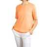 Bylyse Mercerized Cotton Tee In Cantaloupe In Red