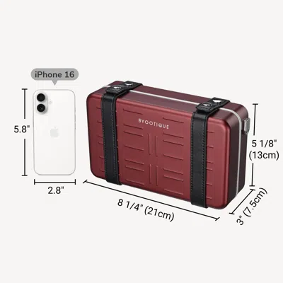 Byootique Mini Suitcase Crossbody Bag, Red