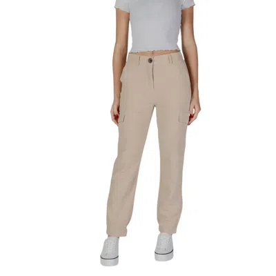 B.young Beige Polyester Jeans & Pant In Sand