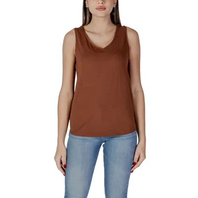 B.young B. Young Cotton Tops & Women's T-shirt In Brown