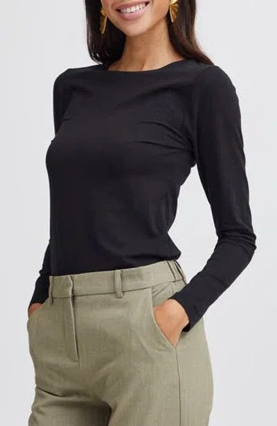 B.young By Pamila Cotton T-shirt In Black