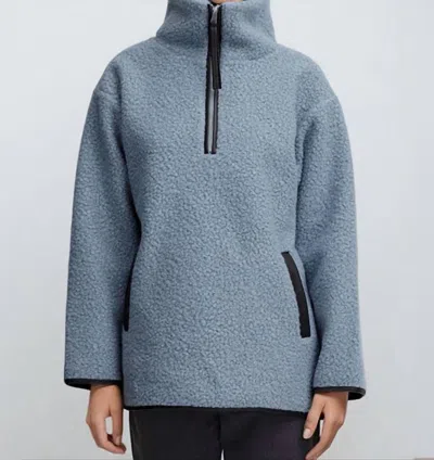 B.young Cidan 1/2 Zip Pullover In Blue