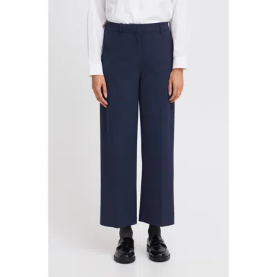 B.young Danta Wide Leg Cropped Pants In Multi