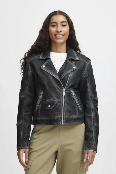 B.young Denno Biker Jacket In Black