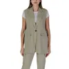 B.young Green Polyester Vest In Green