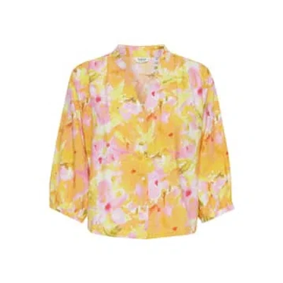 B.young Ibine Print Shirt In Pink Floral Mix In Red