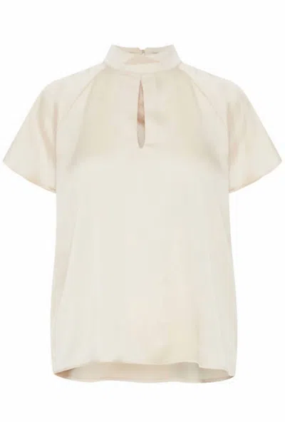 B.young Inara Blouse In Sand In White
