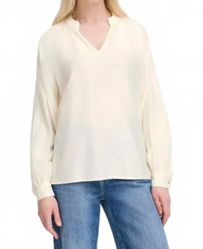 B.young Irmine Long Sleeve Blouse In Ivory In White
