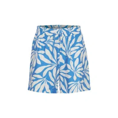 B.young Isela Shorts In Palace Blue Palms Mix