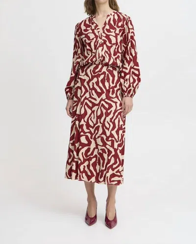 B.young Josa Top In Pomegranate Mix In Multi