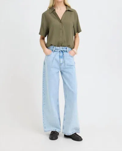 B.young Kacila Wide Leg Jeans In Light Wash In Blue