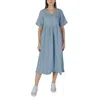 B.young Light Blue Cotton Dress
