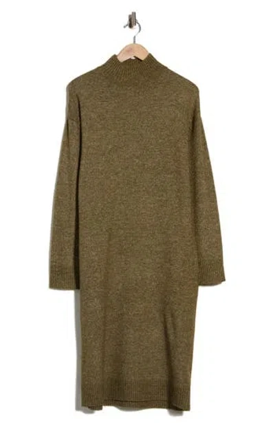 B.young Mock Neck Sweater Dress In Green