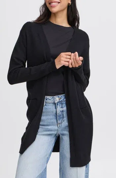 B.young Nonina Longline Cardigan In Black