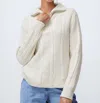 B.young Nopa 1/2 Zip Sweater In Off White In White