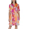 B.young Orange Cotton Dress