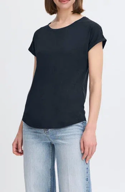 B.young Pamila Cotton T-shirt In Blue
