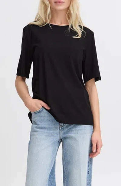 B.young Pamila Half Sleeve T-shirt In Black