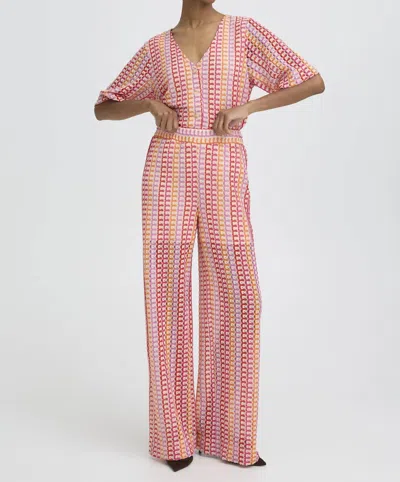 B.young Prisca Pull On Trouser In Raspberry Rose Multi In Pink