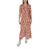 B.young Red Viscose Dress In Red
