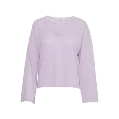 B.young Sif V-neck Pullover Orchid Bloom In Neutral