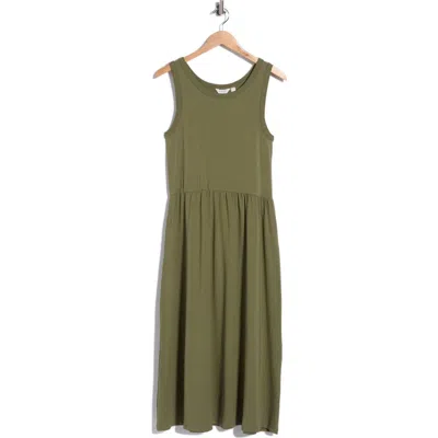 B.young Tank Midi Dress In Green