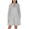 B.young White Cotton Dress