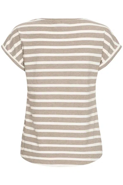 B.young Women's Lightweight Crew Neck T-shirt In Chinchilla In Gray
