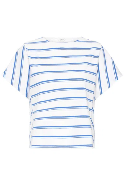 B.young Women's Pandinna Batwing Shirt In Bright White Neb Stripe