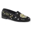 Bypaige Celestial Zodiac Needlepoint Loafer In Black