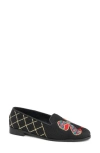 Bypaige Needlepoint Loafer In Black Multi