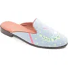 Bypaige Needlepoint Mule In Blue