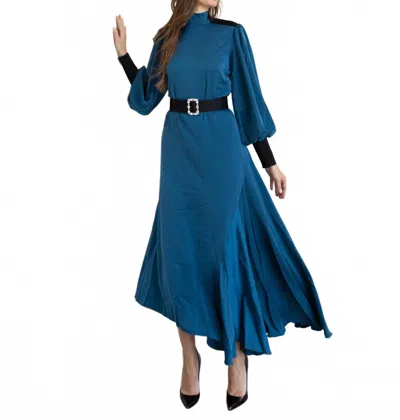 Byrd Camilla Maxi Dress In Blue