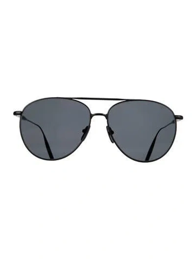 Pre-owned Byredo Aviator Tinted Sunglasses In Black