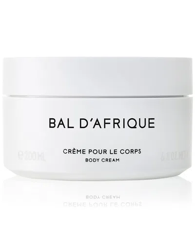 Byredo Bal D'afrique Body Cream, 6.8 Oz. In Transparent