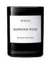 BYREDO BURNING ROSE FRAGRANCED CANDLE 8.5 OZ.,300046