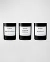 BYREDO LA MINI SELECTION GOURMANDE CANDLE SET, 3 X 2.4 OZ.