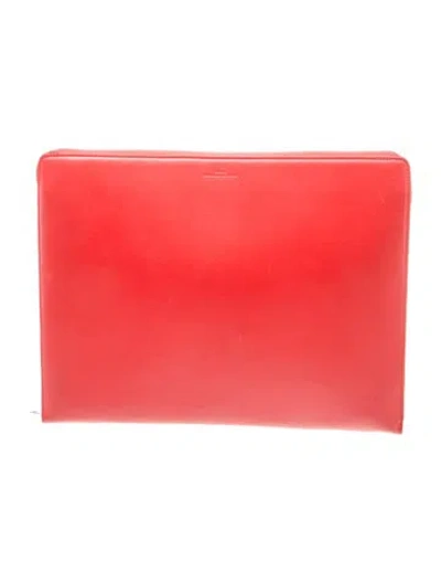 Pre-owned Byredo Leather Portfolio In Red