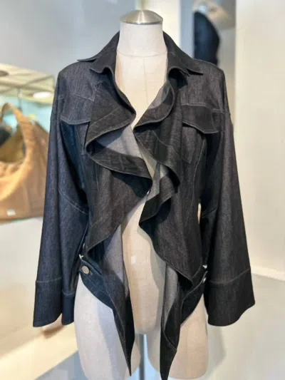 Byron Lars Cascade Jacket In Jean In Brown