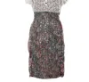 Byron Lars Lace Bodice Floral Dress In Lace/floral In Grey