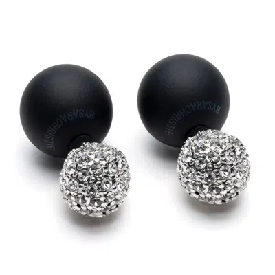 Bysarachristie Women's Black / Silver The Duchess - Opposites Attract - Jet + Crystal