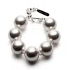 Bysarachristie Women's Neutrals The Duchess - Bracelet - Grande - Pearl