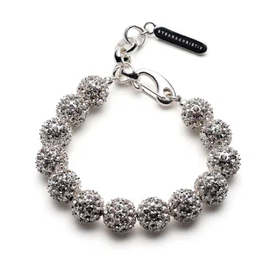 Bysarachristie Women's Silver The Duchess - Bracelet - Crystal