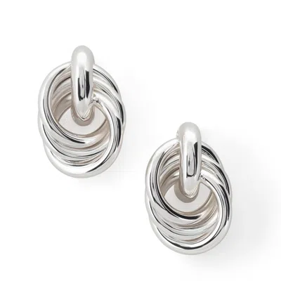 Bysarachristie Women's The Empress Earrings - Silver